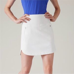 Athleta Fairway White Golf Skort 16", Size Large